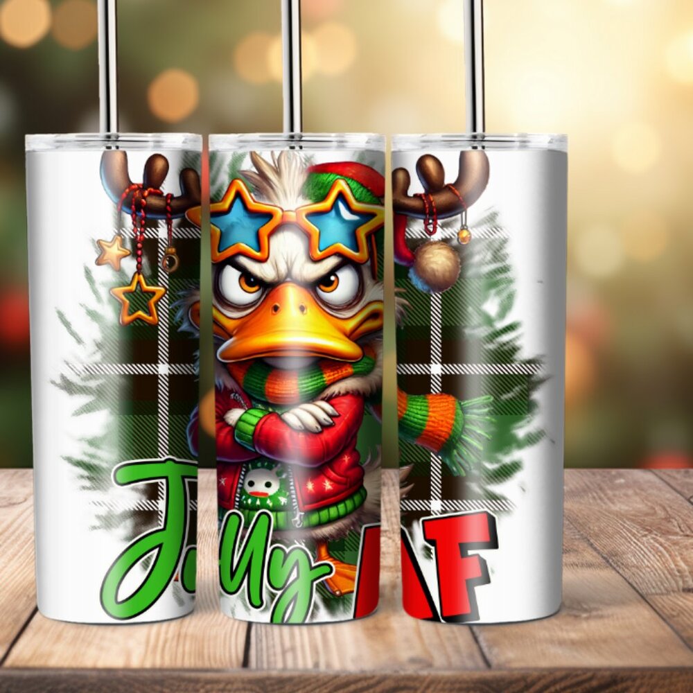 20 oz Custom Tumbler- "Jolly AF"